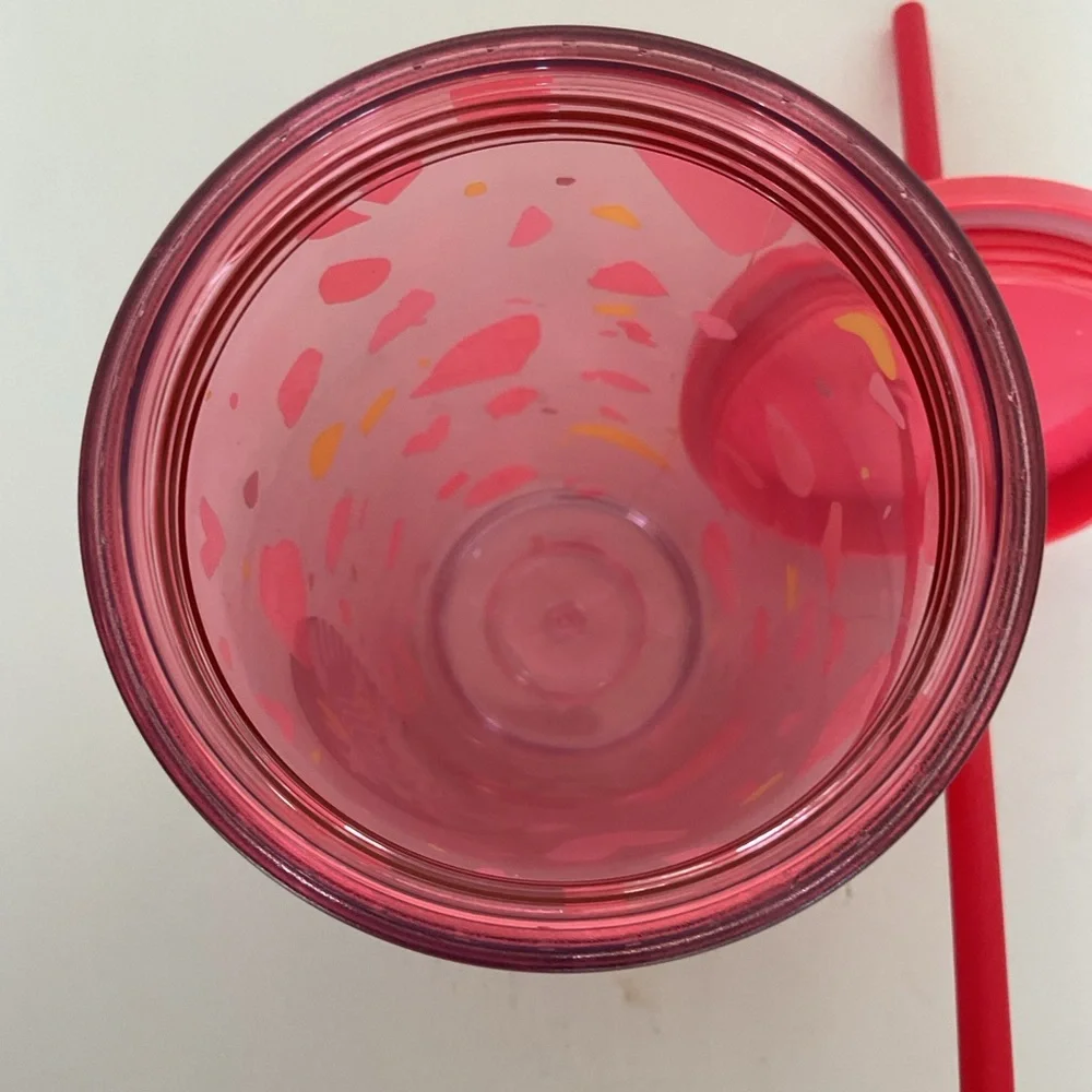 Starbucks 2020 NWT Valentines Day Pink Heart Cold Cup Tumbler 16 ounce